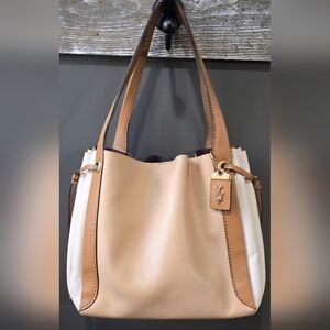 Coach #53353 Harmony Hobo- Beechwood Colorblock